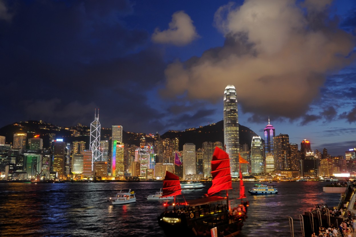 Hong Kong at night